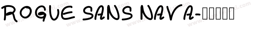 ROGUE SANS NAVA字体转换